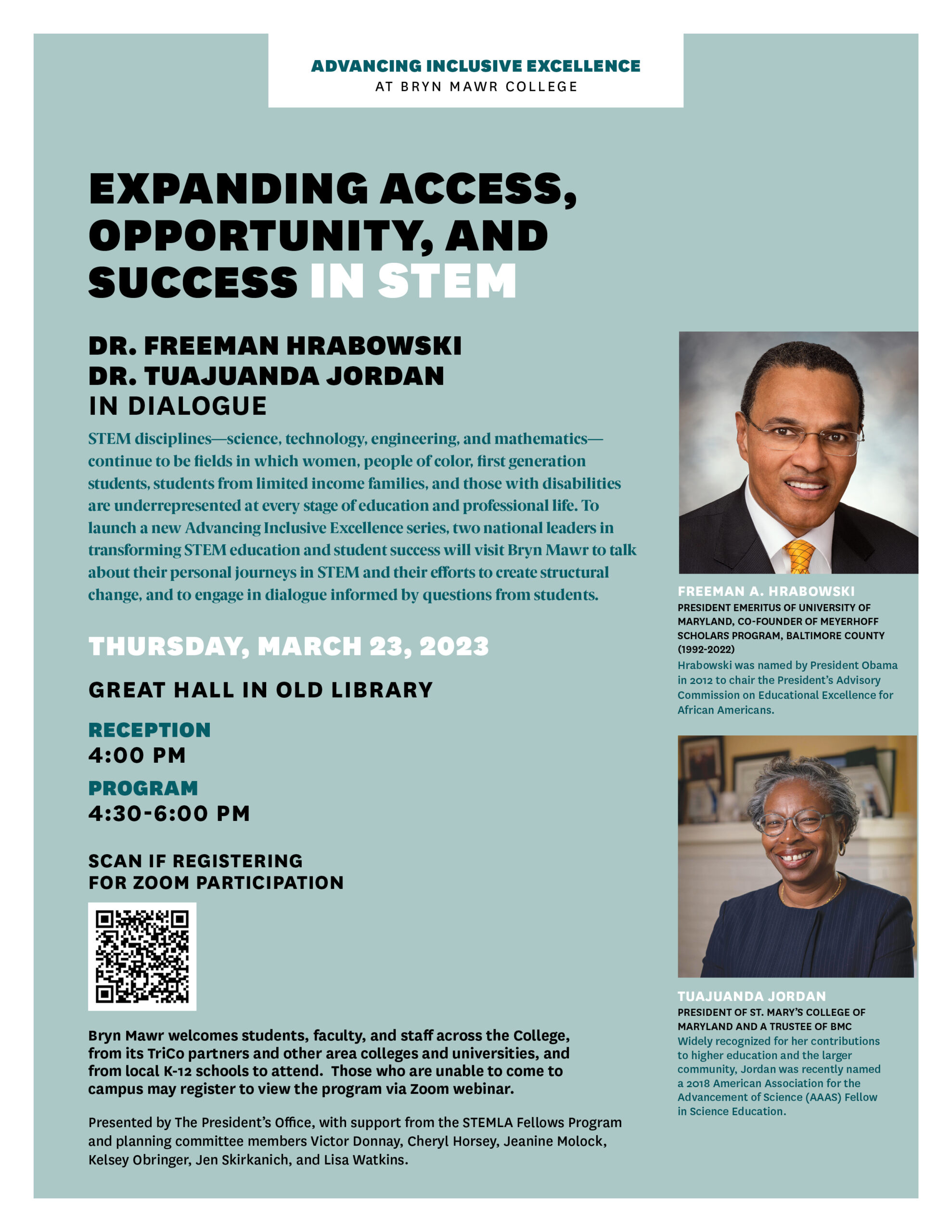 Advancing Inclusive Excellence STEM Flyer v2b